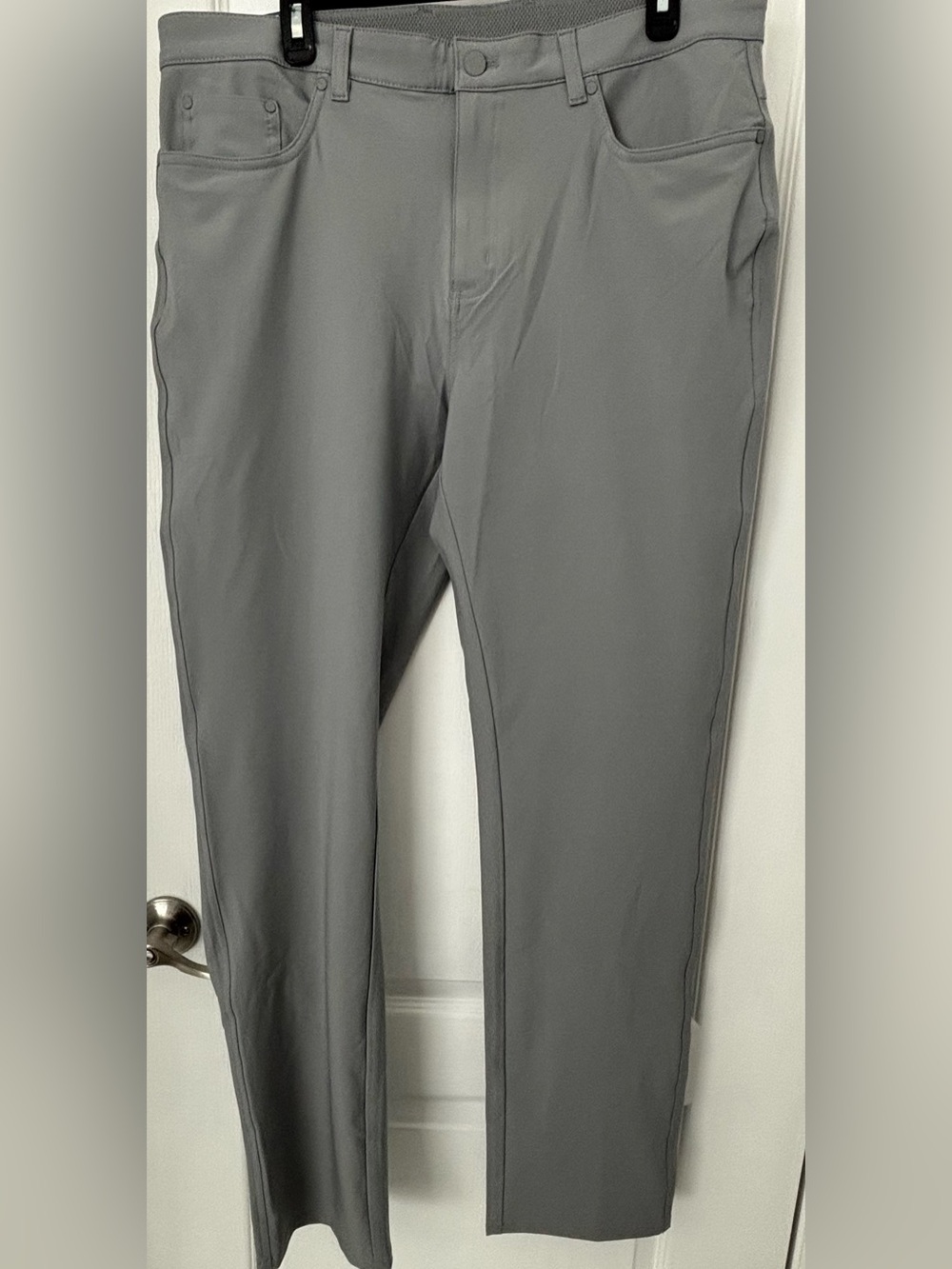 Men's Stretch Fit Pants - Gray - Picture 7 of 7